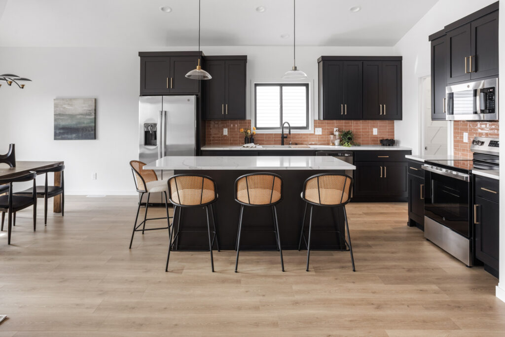 1K5A7619 Augusta floor plan kitchen - Jordahl Custom Homes custom home builder in Fargo, North Dakota