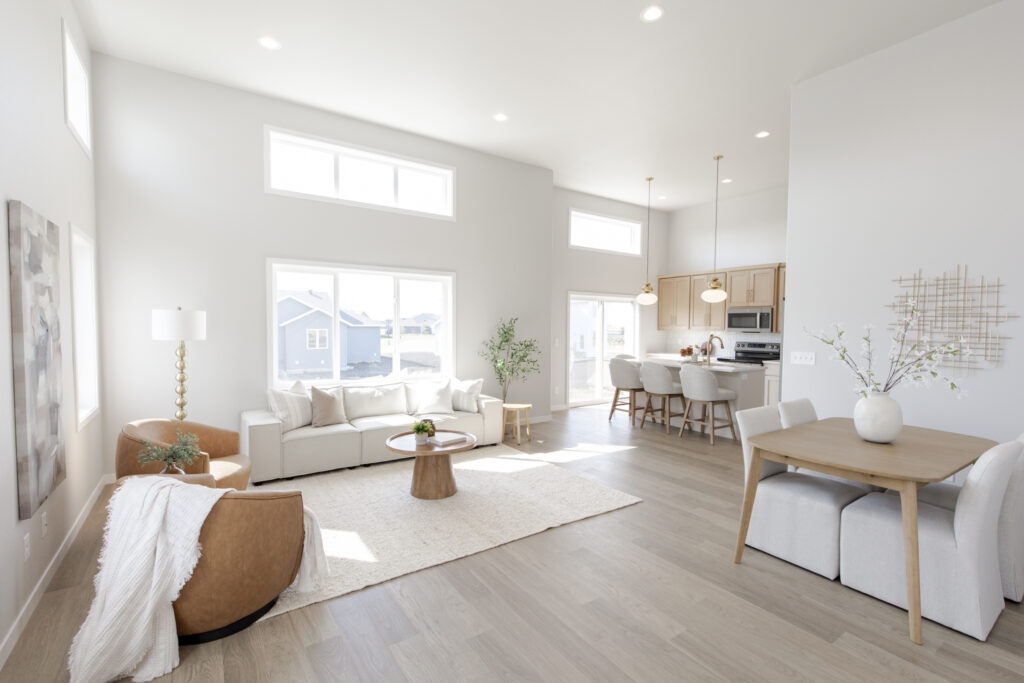 6787-2 Archer floor plan living area at 6787 - Jordahl Custom Homes custom home builder in Fargo, North Dakota